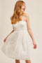 White Textured Smocked Dress