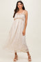 Yellow Garden Floral Printed Smocking Maxi Dress