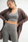 Mocha Hooded Long Cardigan