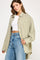 Light Olive Chambray Button Down Top