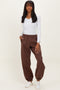 Brown Fleece Sweatpants