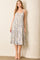 Blue Floral Button Down Tiered Dress