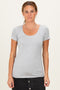 Heather Grey Short Sleeve Scoop Neck Knit T-Shirt