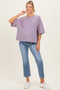 Rose Pink Oversized Striped Maternity Boyfriend Tee