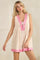 Light Pink Floral Pleated Detail Romper