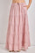 Blush Floral Drawstring Tiered Maxi Skirt