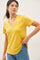 Sunflower Linen Blend V-Neck Short Sleeve T-Shirt