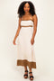 Natural Polka Dot Maxi Dress