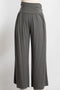 Gunmetal Wide Waist Band Maternity Wide Leg Pants