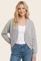 Heather Grey French Terry Shrug Cardigan