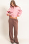 Brown Wide Leg Lounge Pants