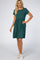 Forest Green Short Sleeve Babydoll Dress