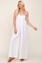 White Strapless Front Twist Jumpsuit