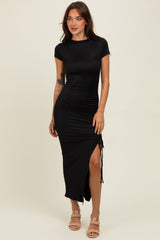 Black Side Slit Maxi Dress