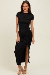 Black Side Slit Maxi Dress