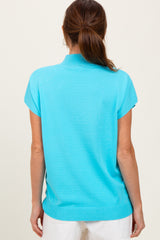 Aqua Mock Neck Knit Top