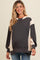 Charcoal Colorblock Maternity Sweatshirt