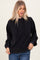 Black Vintage Wash Oversized Drawstring Hoodie