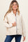 Cream Collared Button Up Maternity Shirt Jacket