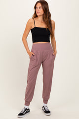 Mauve Maternity Joggers