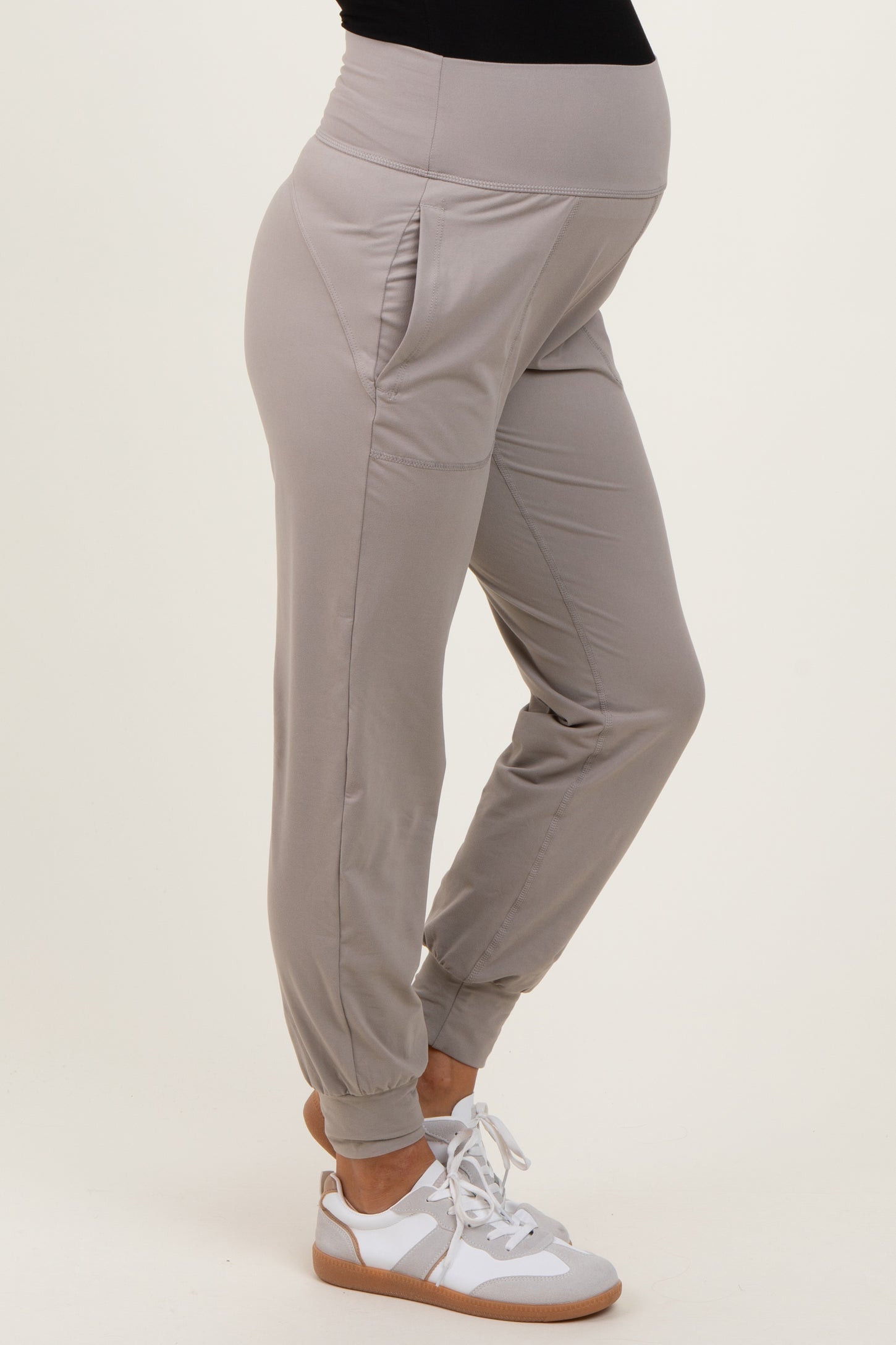 Light Grey Maternity Joggers
