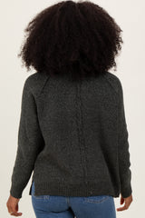 Olive Raglan Knit Sweater
