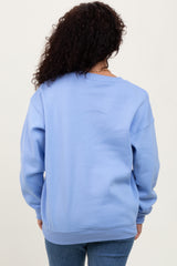 Light Blue Basic Fleece Crewneck Sweatshirt