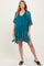 Teal Crochet Knit Maternity Swim Cover Up