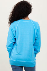 Light Blue Vintage Wash French Terry Pullover