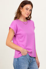 Lavender Rolled Short Sleeve Tee