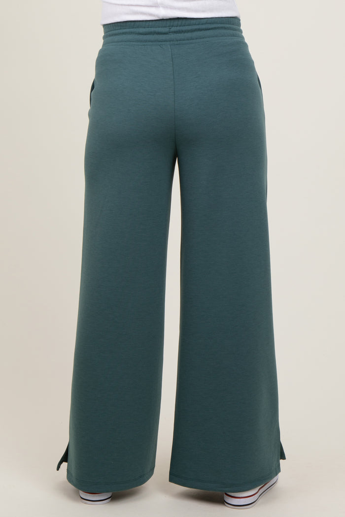 Teal Drawstring Maternity Lounge Pants