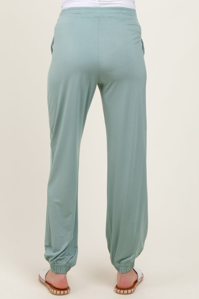 Jade Drawstring Maternity Jogger Pants