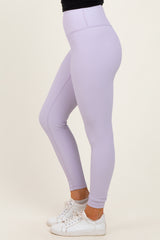 Lavender Ribbed Leggings