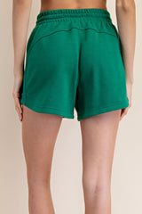 Green Terry Shorts