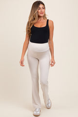 Ivory Active Pocket Flared Maternity Leggings