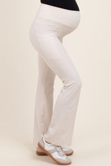 Ivory Active Pocket Flared Maternity Leggings