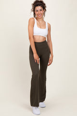 Olive Flared Leggings