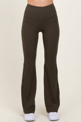 Olive Flared Leggings