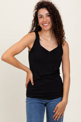 Black Sweetheart Sleeveless Top