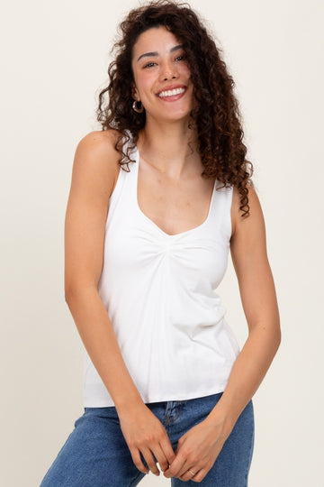 Ivory Sweetheart Sleeveless Top
