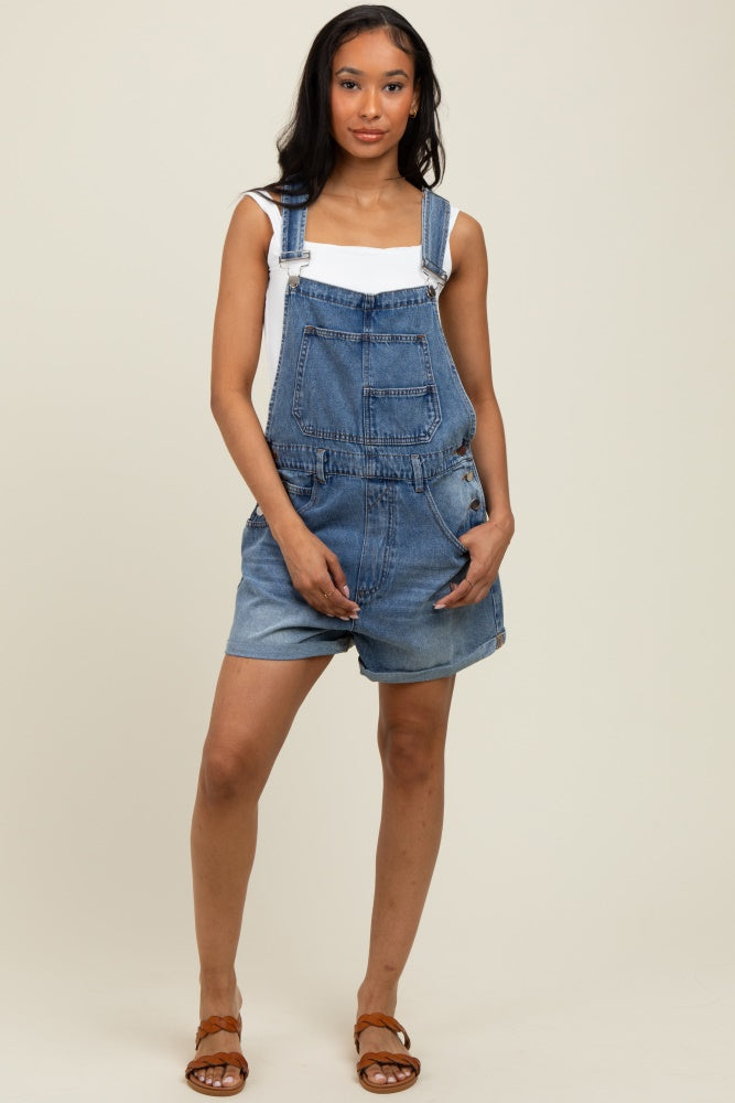 Light Blue Wash Denim Shortalls