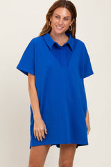 Royal Blue Mini Polo Dress
