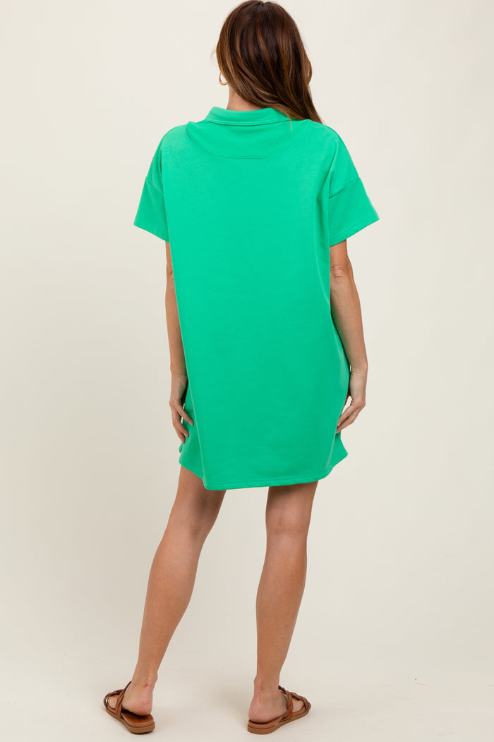 Green Mini Polo Dress