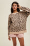 Beige Animal Print Sweater