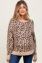 Beige Animal Print Maternity Sweater