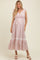 Red Roses Cotton Floral Maternity Maxi Dress