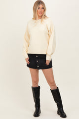 Yellow Chunky Knit Oversized Sweater