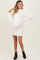 Cream Wide Rib Mock Neck Maternity Sweater Mini Dress
