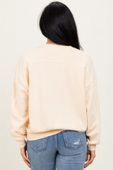 Cream Long Sleeve Sweatshirt