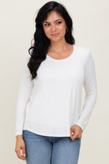 Ivory Inner Layer Nursing Long Sleeve Top